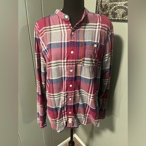 Hollister Men's Multicolor Plaid Long Sleeve Shirt Sz Large